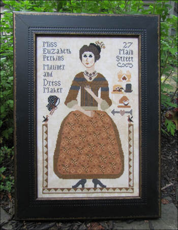 Kathy Barrick Miss Elizabeth Perkins cross stitch pattern