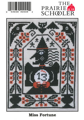 Prairie Schooler Miss Fortune halloween cross stitch pattern