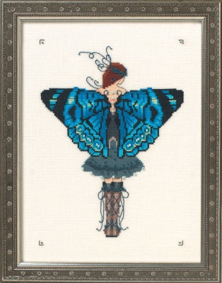 Mirabilia Miss Columbian Nymphalid NC242 Butterfly Misses cross stitch