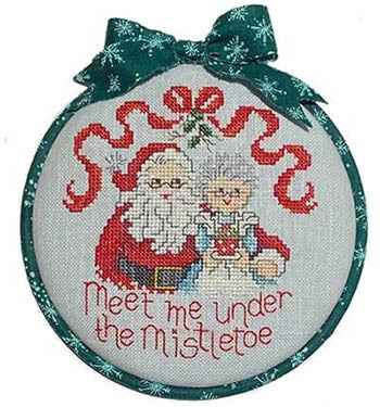 Sue Hillis Mistletoe H114 christmas santa cross stitch pattern