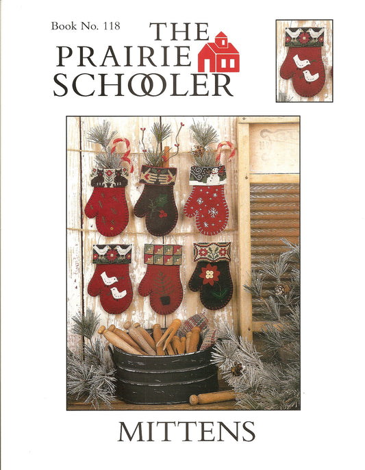 Prairie Schooler Mittens 118 Christmas cross stitch pattern