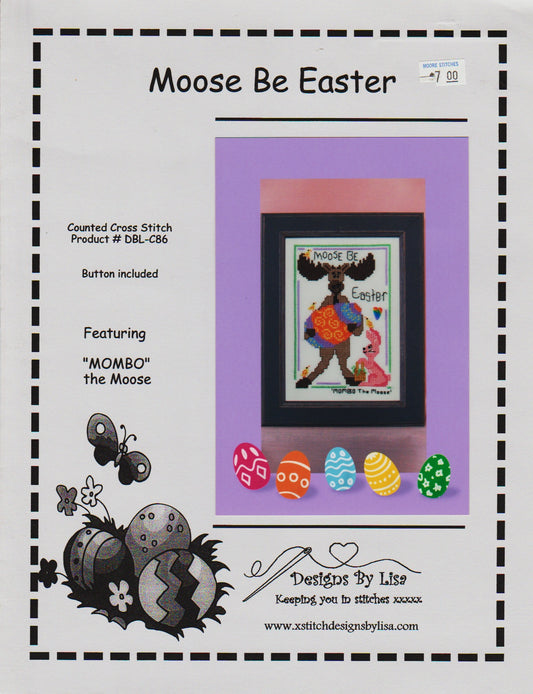 Designs By List Moose Be Easter cross stitch pattern