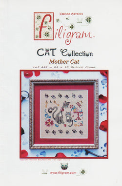 Filigram Mother Cat A82 cross stitch pattern