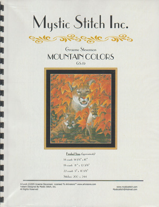 Mystic Stitch Mountain Colors GS-19 cross stitch pattern