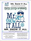 Cross Stitch Wonders Carolyn Manning Mr. Snow It All Winter Cross stitch pattern