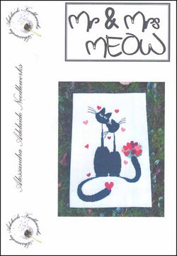 Alessandra Adelaide Mr & Mrs Meow cat cross stitch pattern