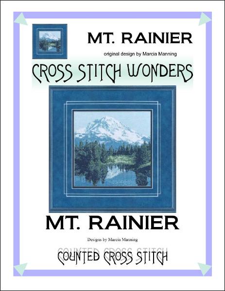 Cross Stitch Wonders Marcia Manning Mt. Rainier Cross stitch pattern