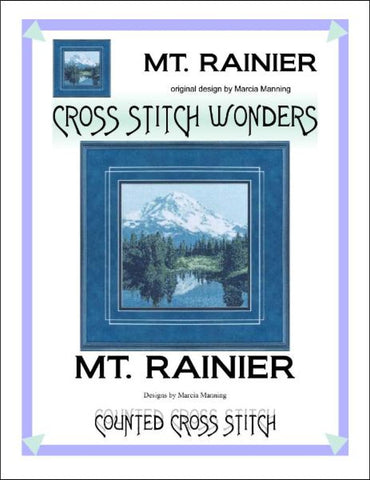 Cross Stitch Wonders Marcia Manning Mt. Rainier Cross stitch pattern