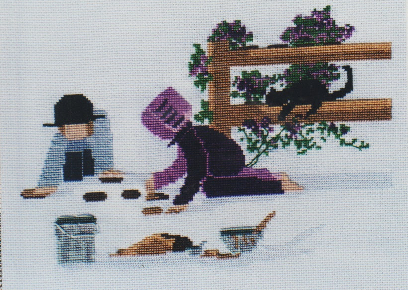 Diane Graebner Mud Pie Makin' DGX-156 Amish cross stitch pattern