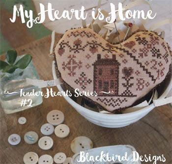 blackbird Designs My Heart is Home cross stitch pattern