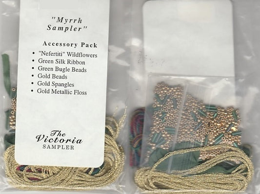 Victoria Sampler Myrrh Sampler Embellishment Pack cross stitch