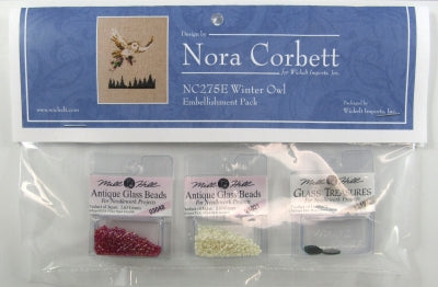 Nora Corbett's Winter Owl NC275 bead embellishment pack