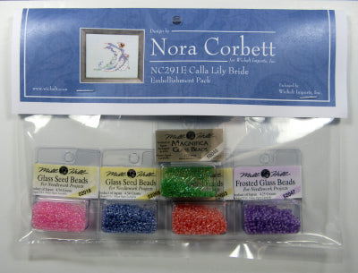 Nora Corbett Calla Lily Bride NC291 Mill Hill beads embellishment pack