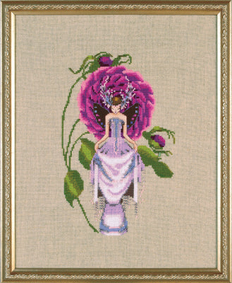 Nora Corbett Leafy Cabbage Rose NC300 cross stitch pattern