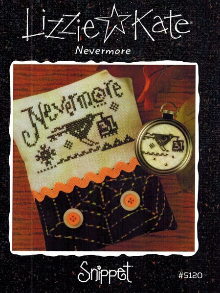 Lizzie Kate Nevermore S120 halloween cross stitch pattern
