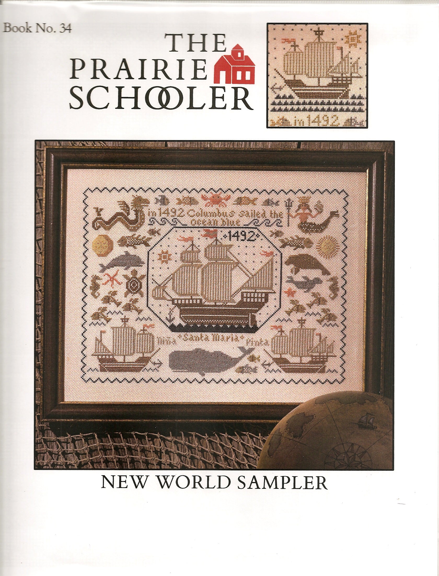 Prairie Schooler New World Sampler 34 cross stitch pattern