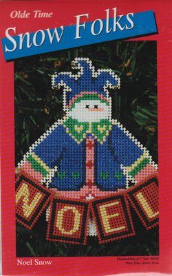 Yarn Tree Noel Snow cross stitch christmas ornament  kit