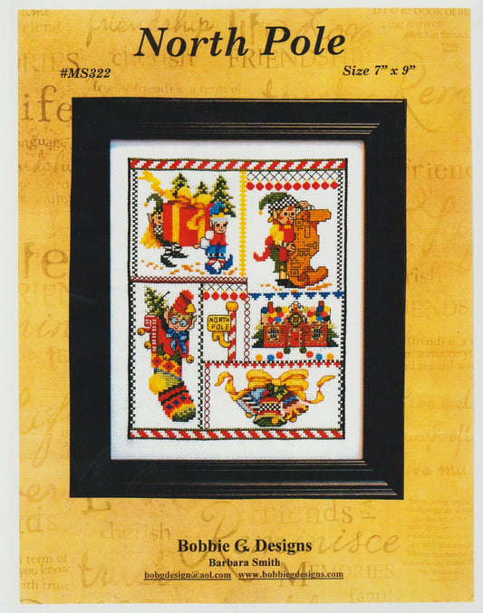 Bobbie G. North Pole MS322 christmas cross stitch pattern