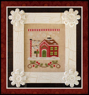 Country Cottage Needleworks North Pole Post Office cross stitch pattern