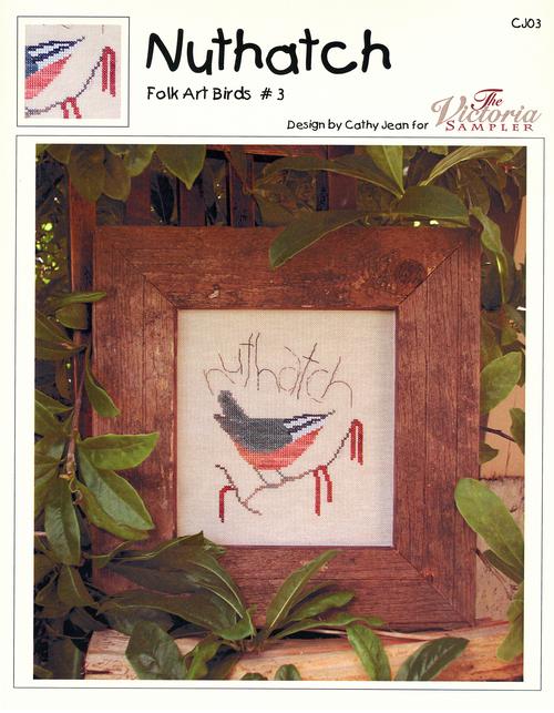 Victoria Sampler Nuthatch CJ03 cross stitch pattern