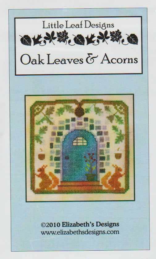 Elizabeth's Designs Oak Leaves & Acorns cross stitch pattern
