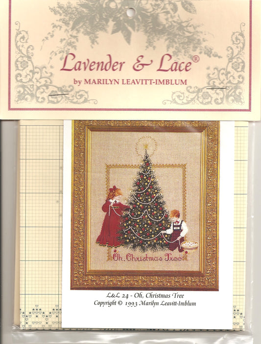 Lavender & Lace Oh Christmas Tree L&L24 cross stitch