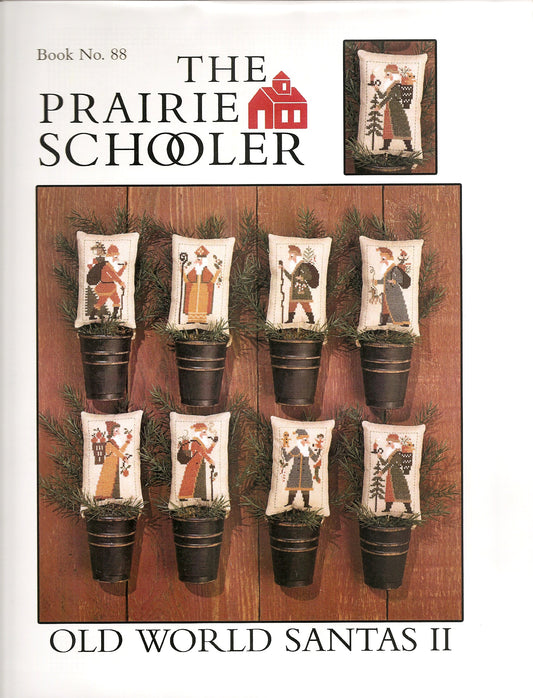 Prairie Schooler Old World Santas II 88 Christmas cross stitch pattern