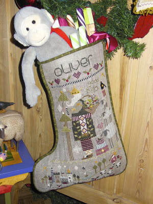 Shepherd's Bush Oliver's Stocking cross stitch pattern