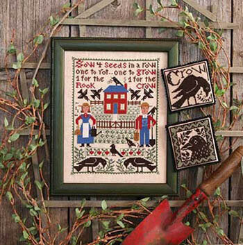 Prairie Schooler One For The Crow PS192 fable cross stitch pattern