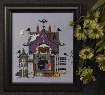 cricket Collection Open House (Three Gables Sequel) CC293 halloween cross stitch pattern