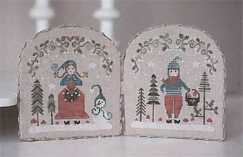 TraLaLa Panier d'hiver christmas cross stitch pattern