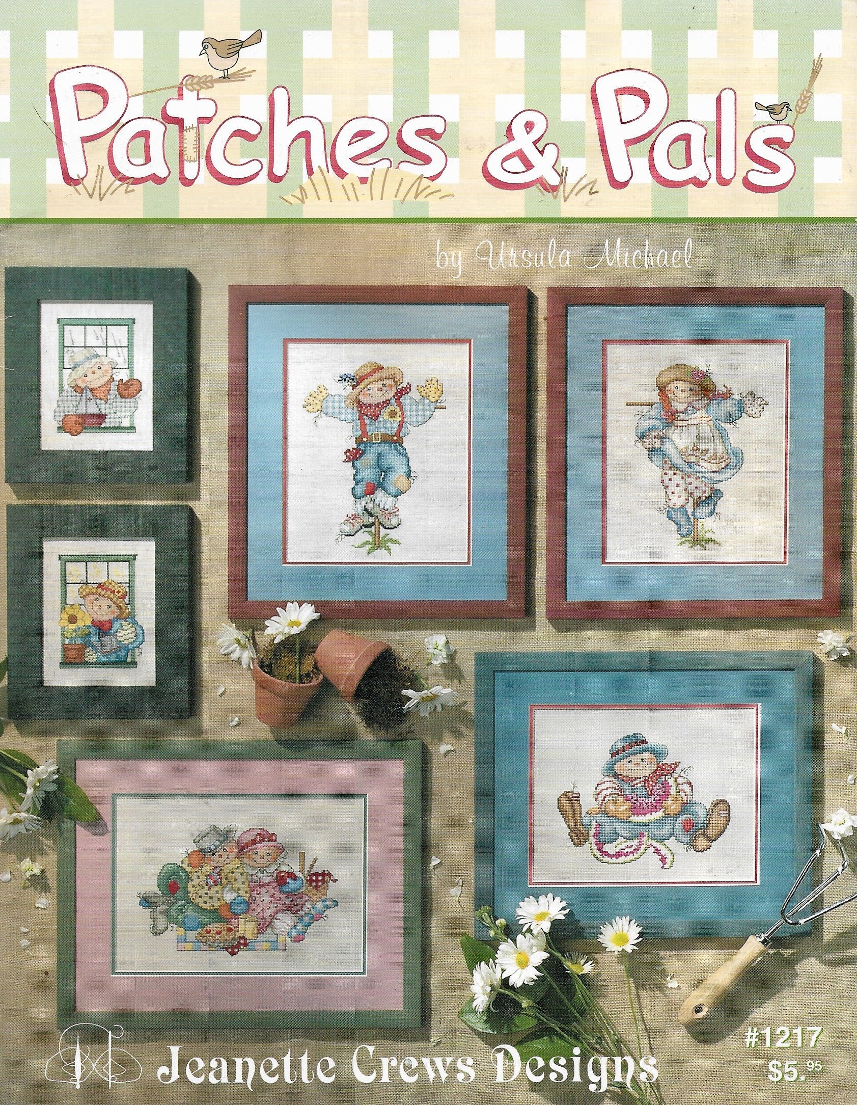Jeanette Crews Patches & Pals 1217 child cross stitch pattern
