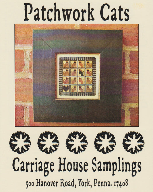 Carriage House Samplings Patchwork Cats cross stitch pattern