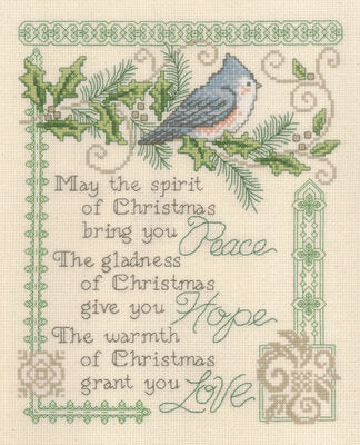 Imaginating Peace, Hope & Love 2568 Christmas cross stitch pattern