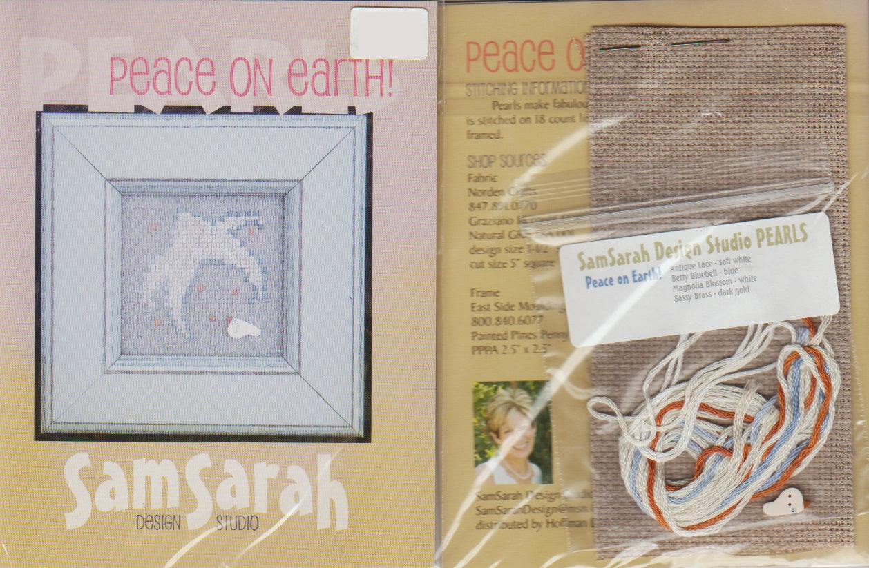 Sam Sarah Peace on Earth christmas cross stitch kit