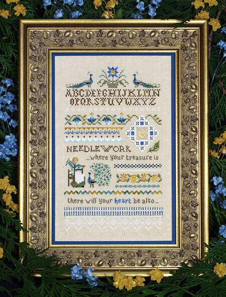 Victoria Sampler Peacock Sampler VS165 cross stitch pattern