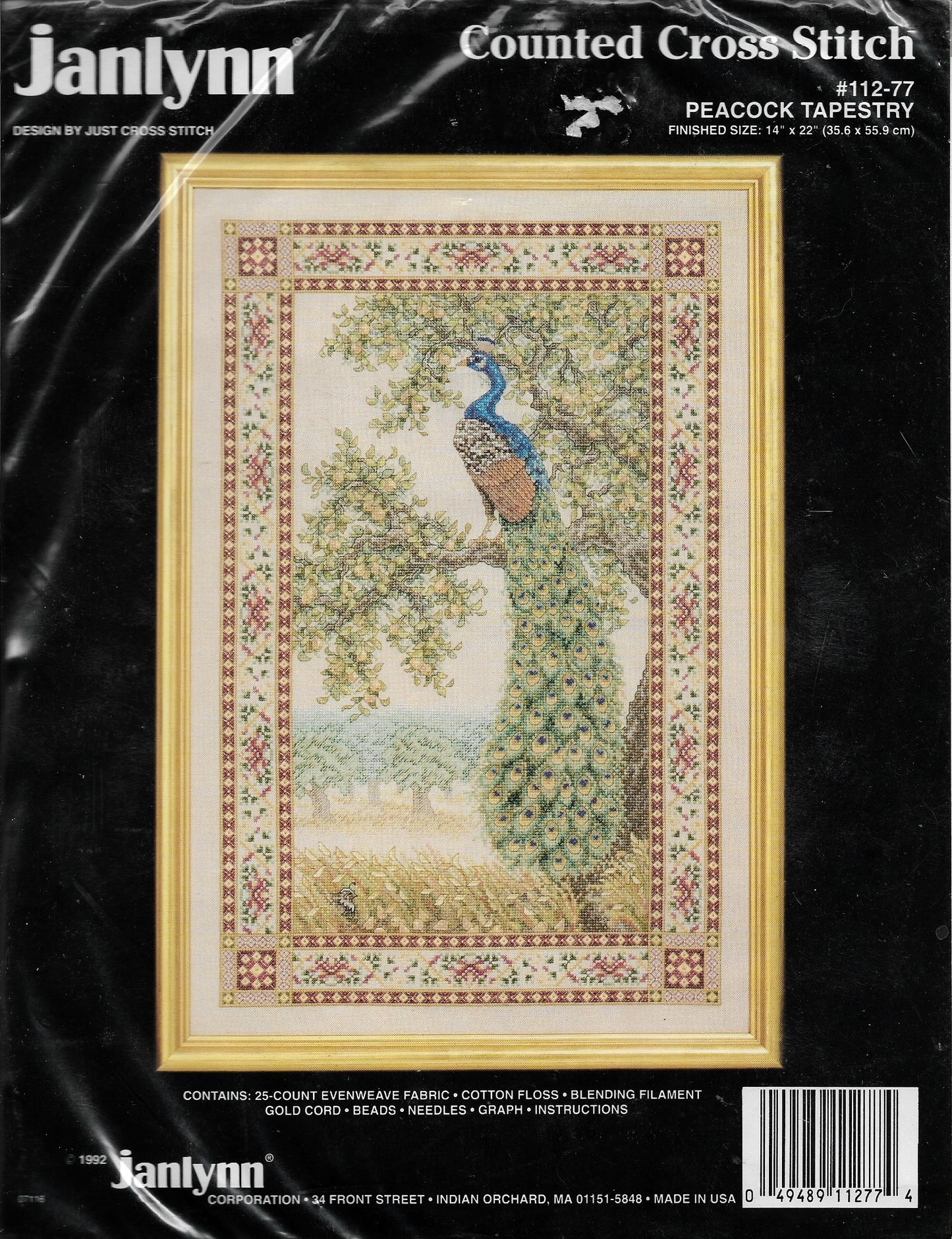 JanLynn Peacock Tapestry 112-77 cross stitch kit
