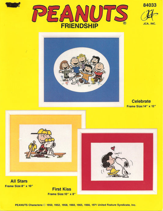 JCA Inc Peanuts Friendship 84033 cross stitch pattern