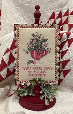Sue Hillis Peppermint & Holly christmas cross stitch pattern
