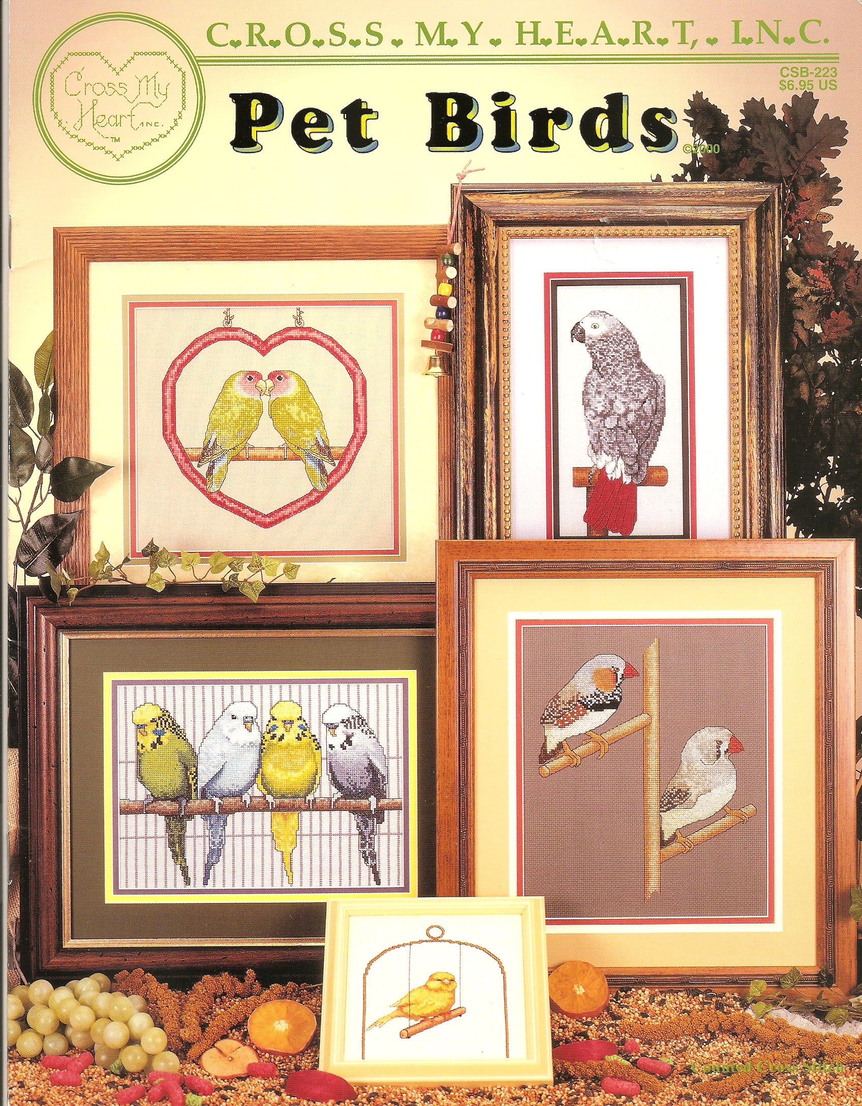 Cross My Heart Pet Birds CSB-223 cross stitch pattern