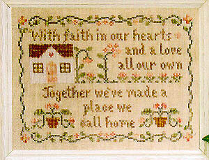 Country Cottage Needleworks A Place We Call Home cross stitch pattern