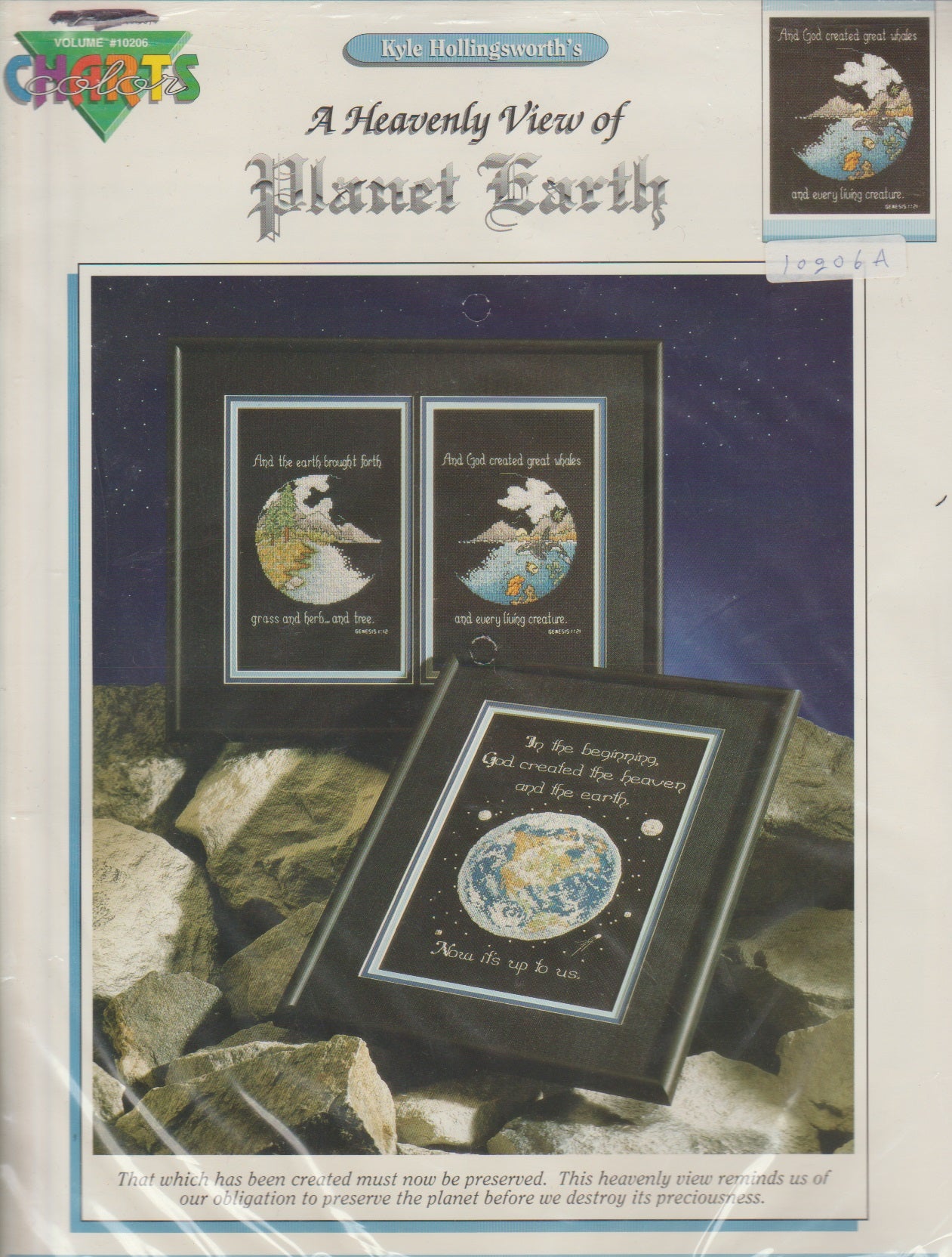 Color Charts Planet Earth cross stitch kit