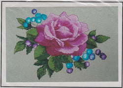 Silver Lining Porcelain Berries rose SL176 cross stitch pattern