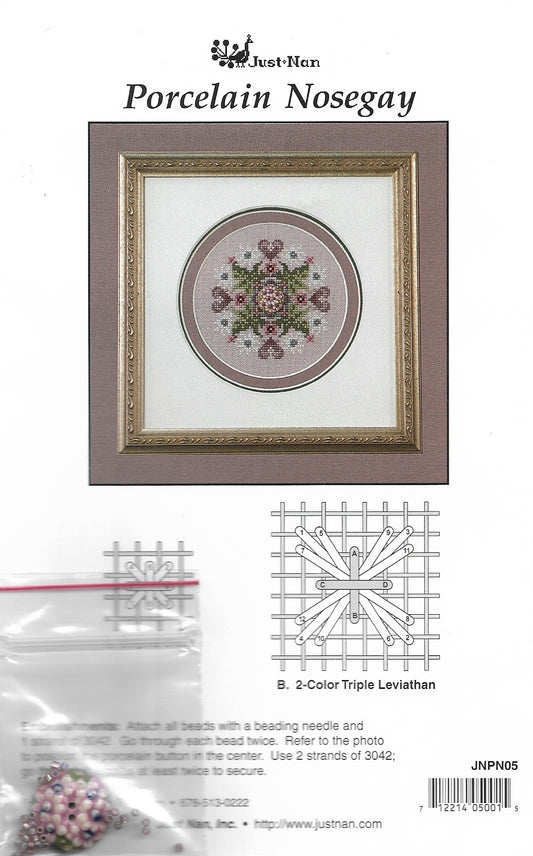 Just Nan Porcelain Nosegay JNPN05 cross stitch pattern