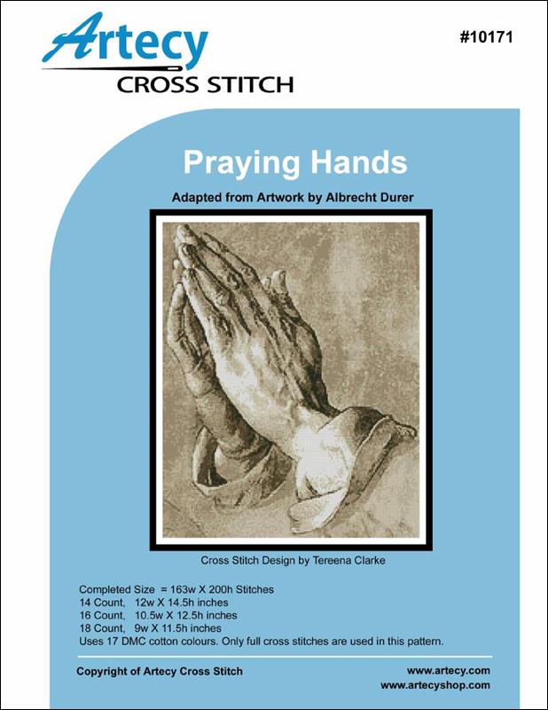 Artecy Praying Hands 10171 cross stitch pattern