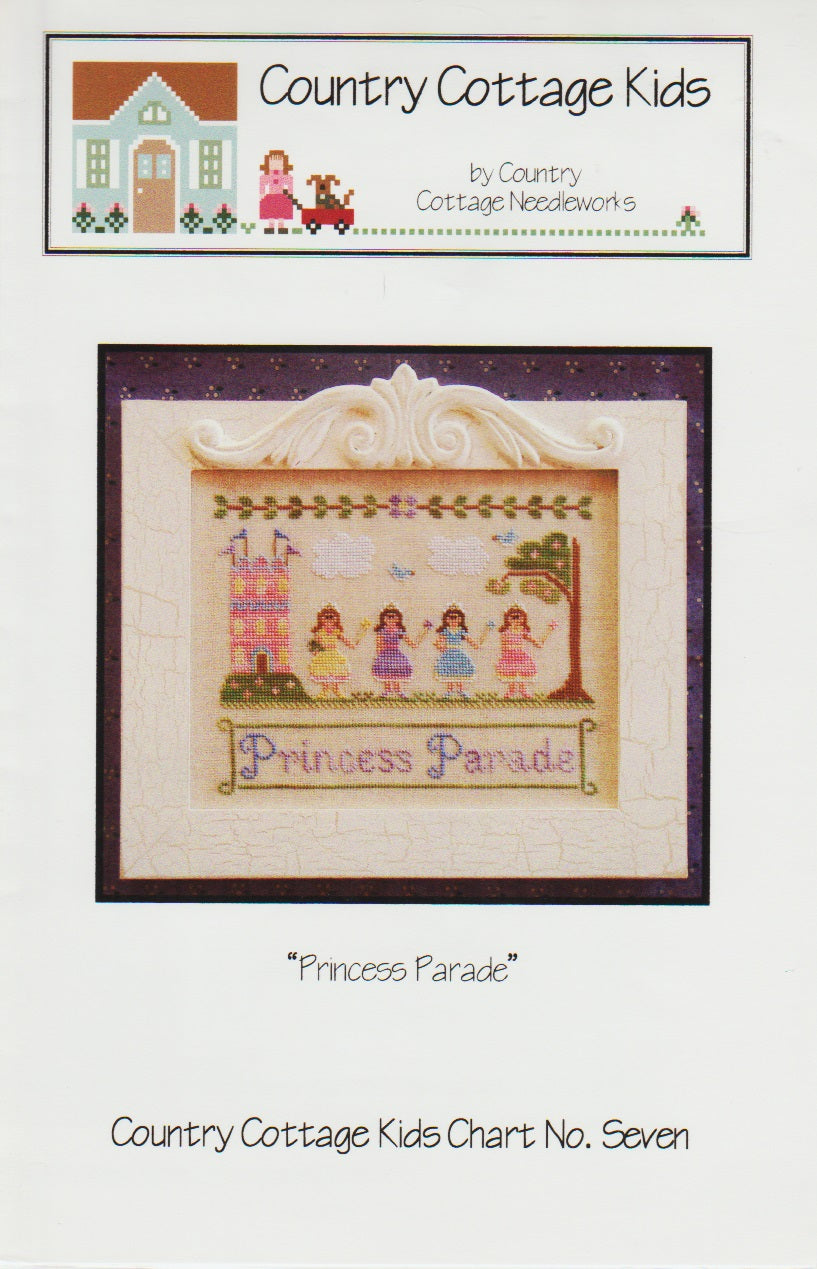 Country Cottage Needleworks Princess Parade CCN7 childrens crosss titch pattern