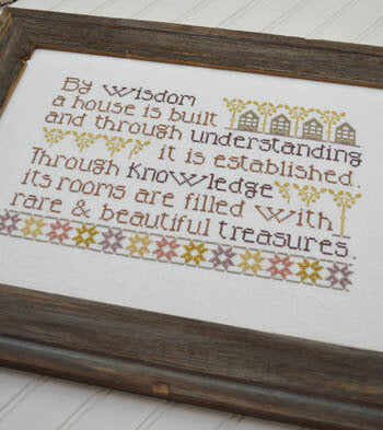 Hands on Design Proverbial Home cross stitch pattern