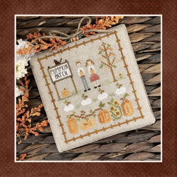 Little House Needleworks Pumpkin Patch Fall on the farm 7 cross stitch pattern