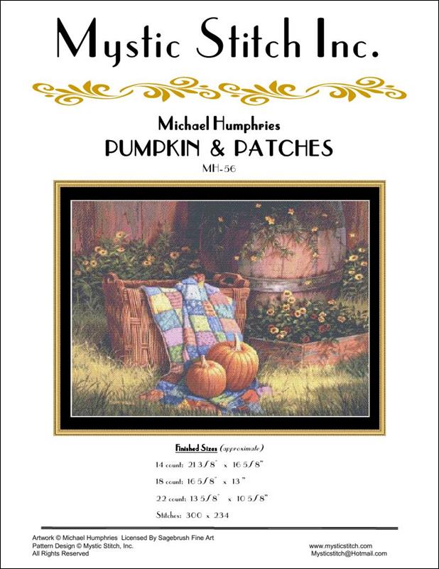 Mystic Stitch Pumpkins & Patches MH-56 halloween Autumn cross stitch pattern