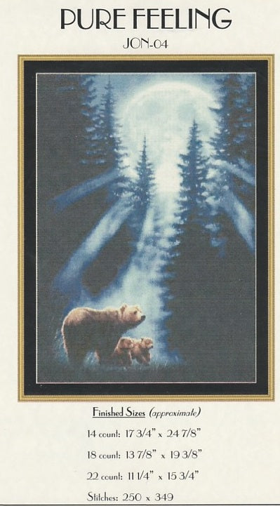 Mystitc Stitch Pure Feeling JON-04 bear cross stitch pattern